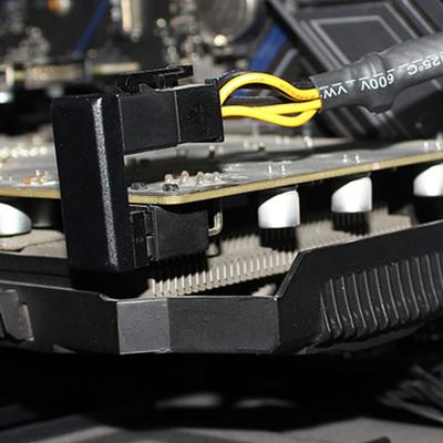 Плата адаптера питания 6-контактная плата питания GPU Угловой разъем питания GPU 180 градусов для ПК Компьютерной видеокарты