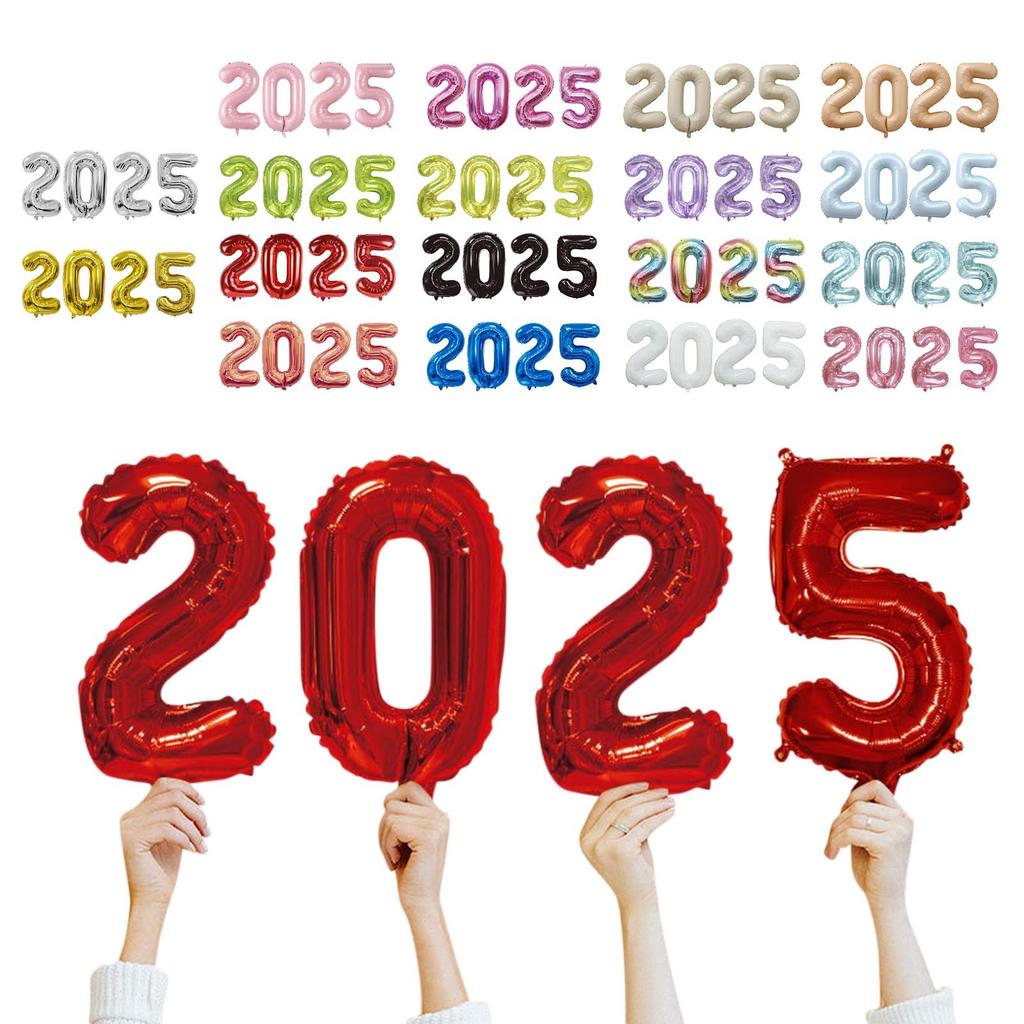 Цифровые воздушные шары Настройки для вечеринок с воздушными шарами Новогоднее украшение Украшение внутреннего сада Приветствующий новогодний воздушный шар
