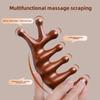 Многофункциональная расческа для массажа тела и меридианов, расческа для массажа тела с пятью зубцами и деревянной терапией