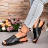 Модная высококачественная женская обувь 2024 года, летние новые женские повседневные сандалии, модные большие размеры, пляжная обувь с открытым носком, Zapatos