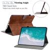 Кожаный чехол-кошелек для планшета iPad 9-го 8-го 7-го 6-го поколения Милый тигр 9.7 10.2 Mini6 Air 3 2 1 Pro 11 2025 Подставка Умный чехол