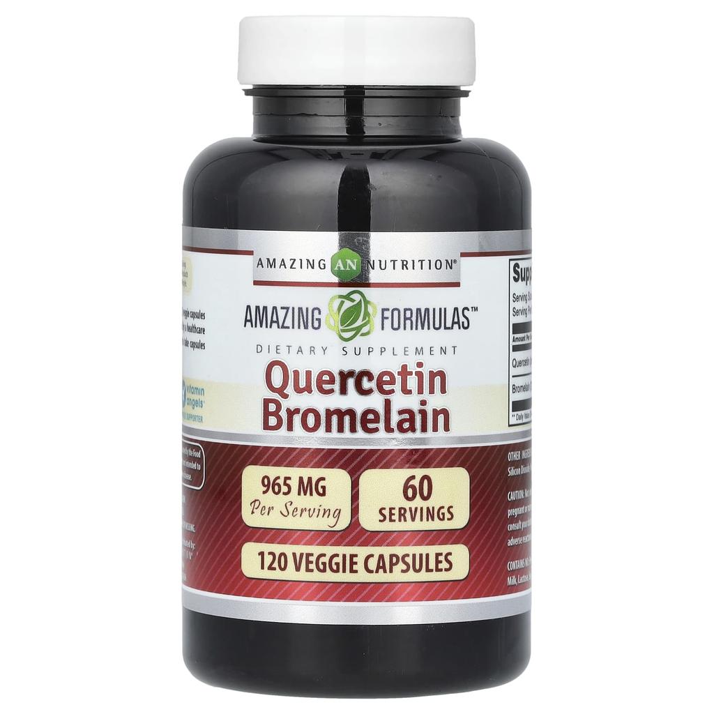 Quercetin Bromelain, Veggie Capsules 120