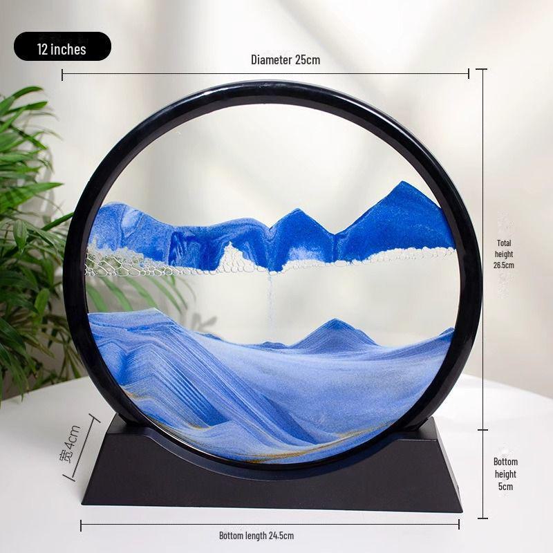 3D-искусство песочных часов в стиле зыбучих песков: Креативное украшение рабочего стола для дома или офиса
