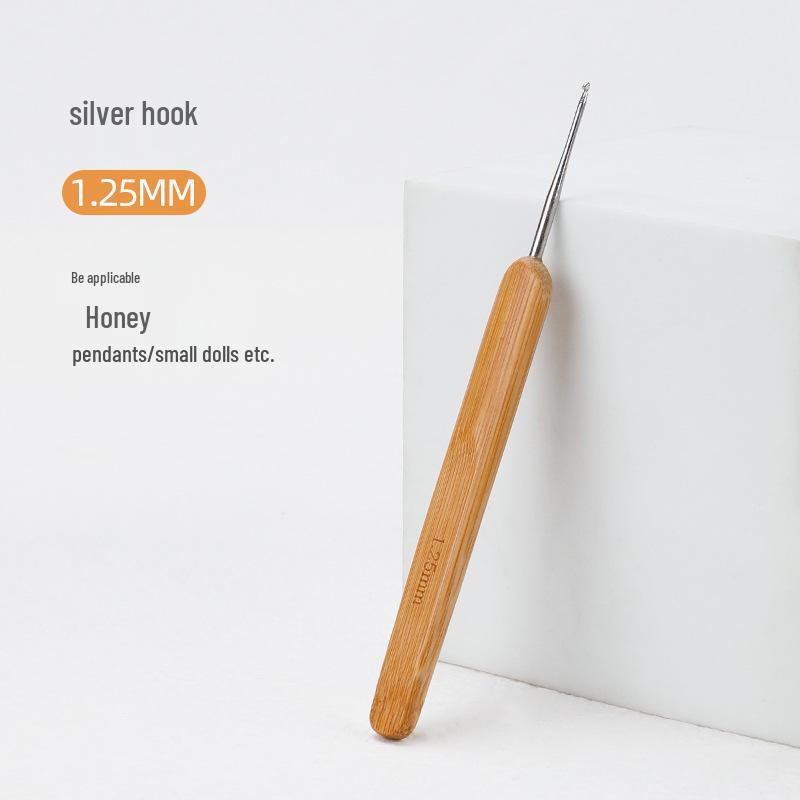 Карбонизированный бамбуковый крючок для вязания шерстяных свитеров ручной вязки и кукольных тапочек