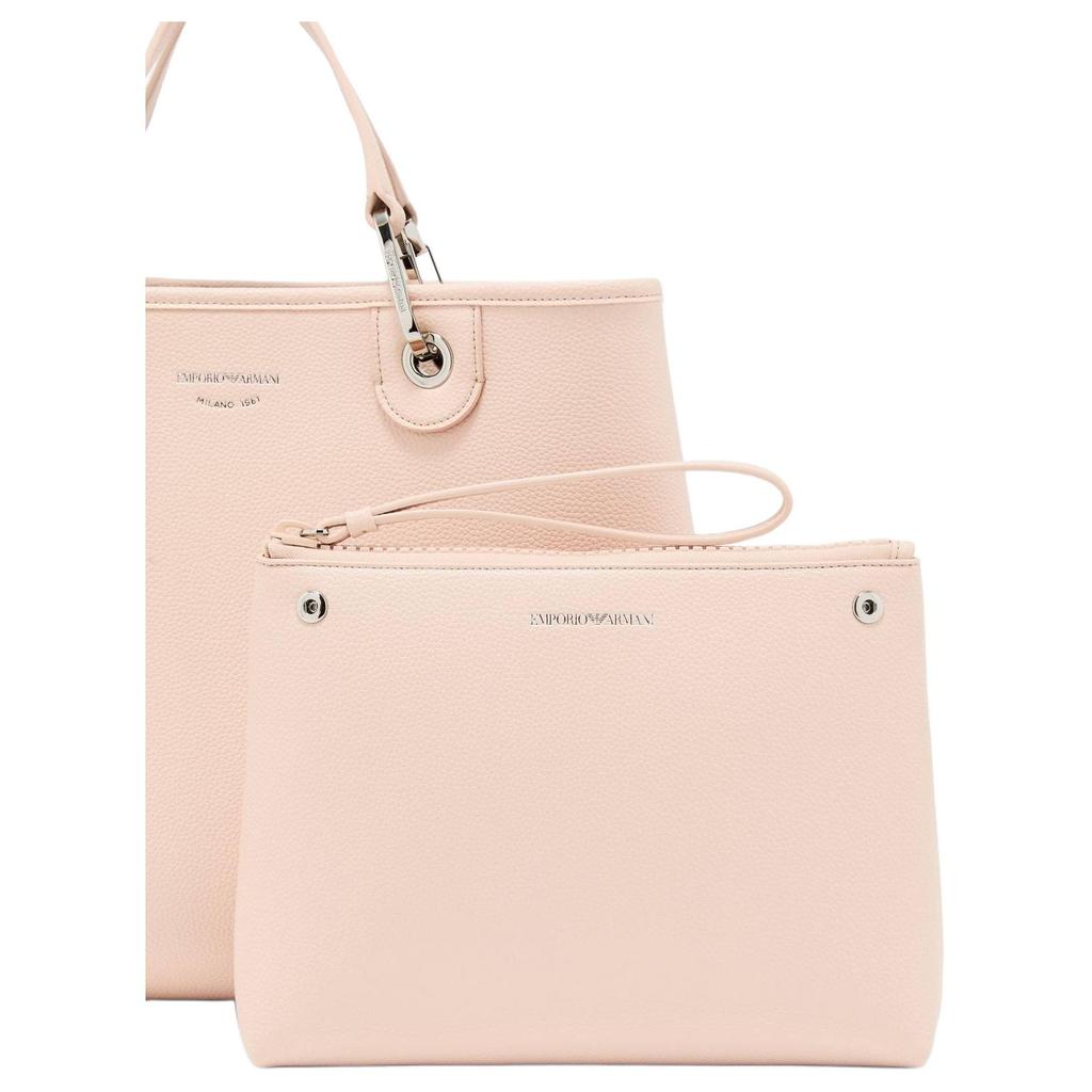Emporio Armani MyEA Deer Pattern Silk Screen Printed Logo Fashion Tote Bag Women Tote Bag Pink EW000360-AF12036-M1332