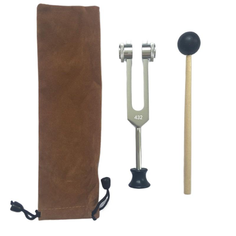 Серебристый камертон 432 Гц с базой ударные инструменты камертоны из алюминиевого сплава инструменты для звуковой терапии исцеления