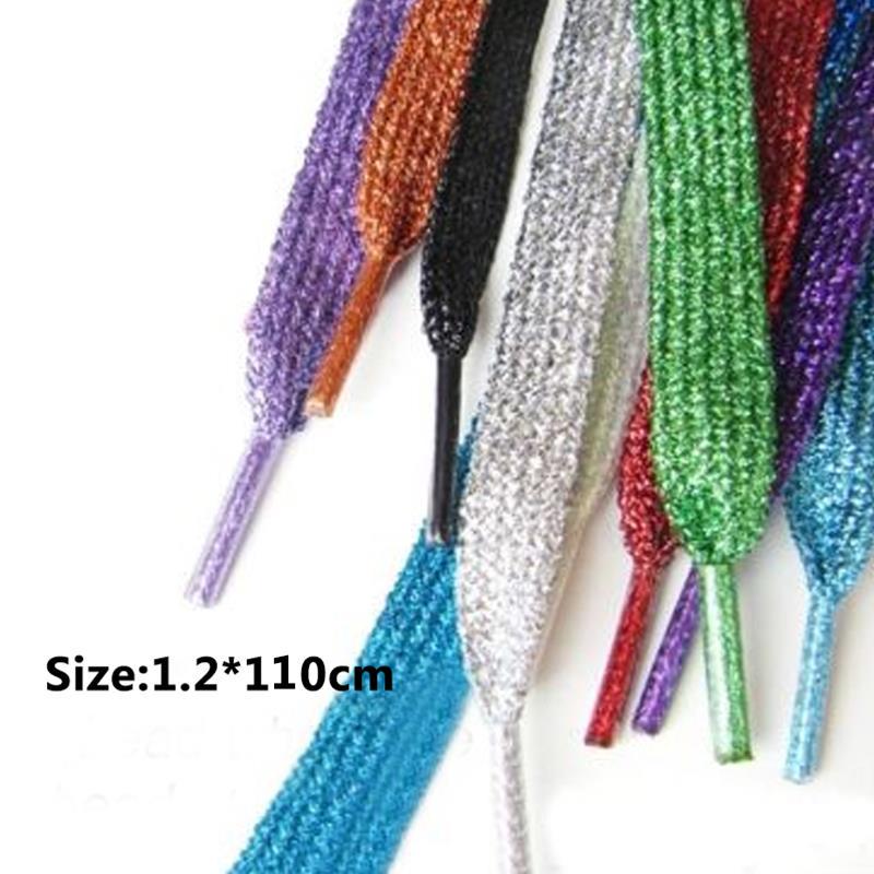 Good Product Men and Women Flat Leisure Waxing Waterproof Shoes LACES Fashionable Glitter Shoelaces