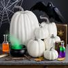 7 шт. Искусственная тыква Осеннее украшение День благодарения Хэллоуин Праздник урожая Пенопластовый искусственный тыквенный орнамент Ассорти размера Искусственный овощ Декор для вечеринки