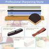 Набор точильных камней 4 стороны зернистость 400/1000 3000/8000, Премиальная точилка для ножей, Набор точильных камней для ножей с бамбуковой подставкой