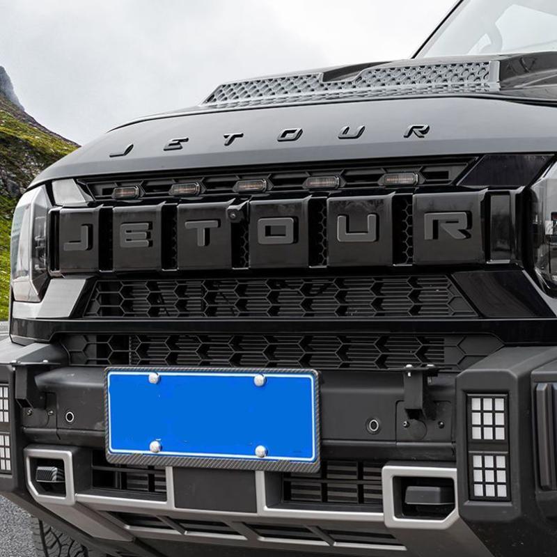 Наклейка на переднюю решетку автомобиля для Jetour Traveler T2 Эмблемы Логотип автомобиля Наклейка Значок Декор кузова Автомобильный экстерьер Буквенная маркировка