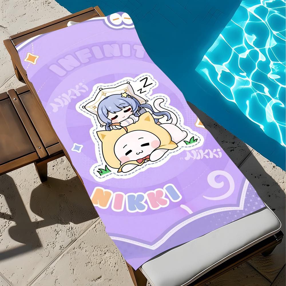 Полотенце Infinity Nikki Мягкое Полотенце для Бассейна Подарок для Путешествий Спортзал Душ Крутое Кемпинг Быстросохнущее Спортивное Большое Пляжное Полотенце