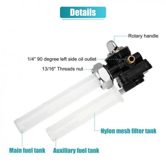 Pack of 1 For Harley FXST Motorcycle Fuel Valve Petcock w/ Male Thread 61338-94D