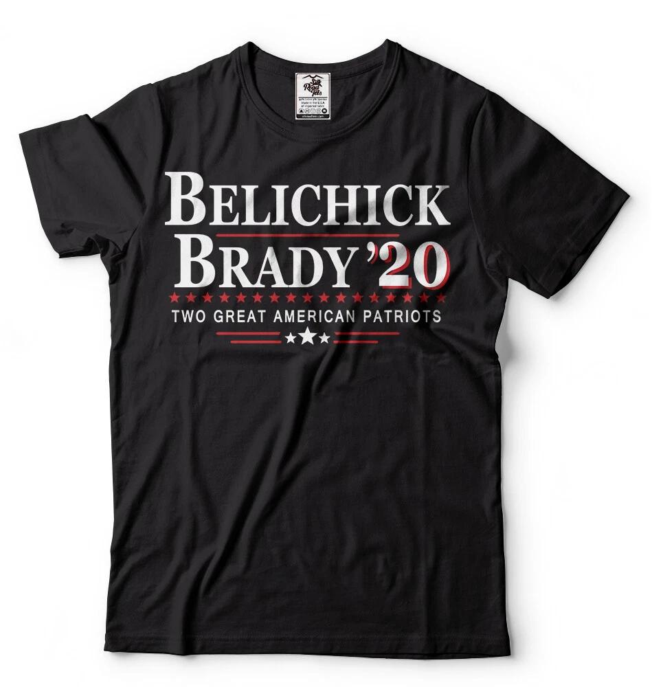 Футболка Эра Беличика и Брэди Футбол на американском языке Т-shirt NFL Футболка American Patriots