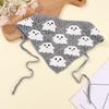 Bat Triangle Scarf Cotton Material Knitted Hollow Headband Halloween Headscarf  Women Girls