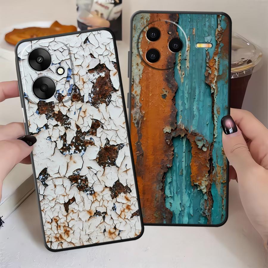 Ретро-кейс с эффектом ржавчины для Xiaomi Redmi K60 12 13C 9T 9A 9C A1 A2 Plus 10 12C K40 K50 Gaming A5 Чехол для телефона