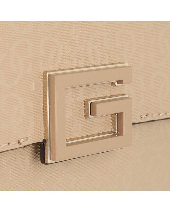 Sac à épaule bandoulière - GUESS - Blane - Beige - 25x18x9 cm - Fermeture aimantée