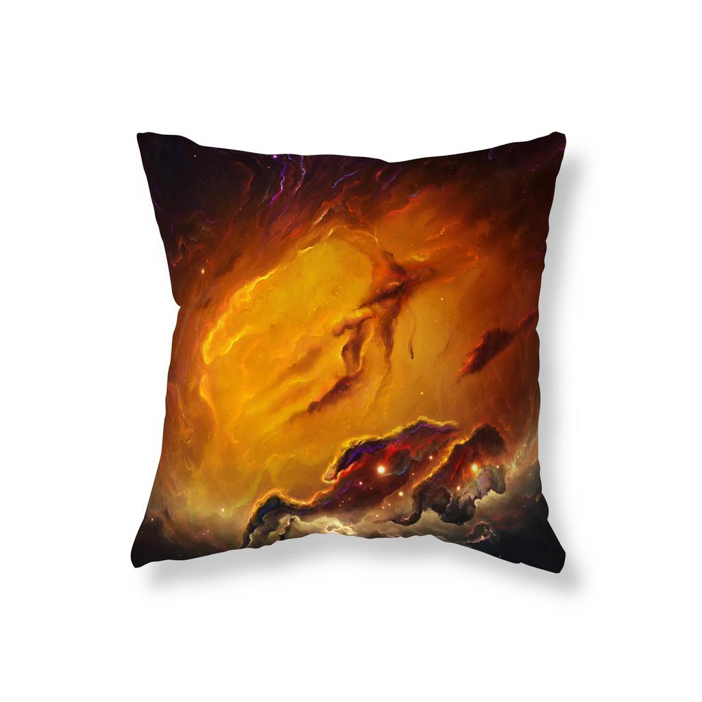 Подушка-плед с видом на северное сияние и звездное небо, декор для дивана, декор для эстетики комнаты, наволочка, чехол на подушку для стула, домашний декор