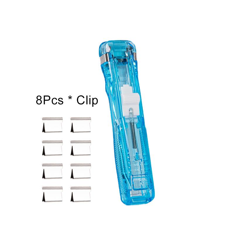 1 шт. мини пластиковые школьные принадлежности ручной зажим инструменты для переплета нажимной степлер для документов