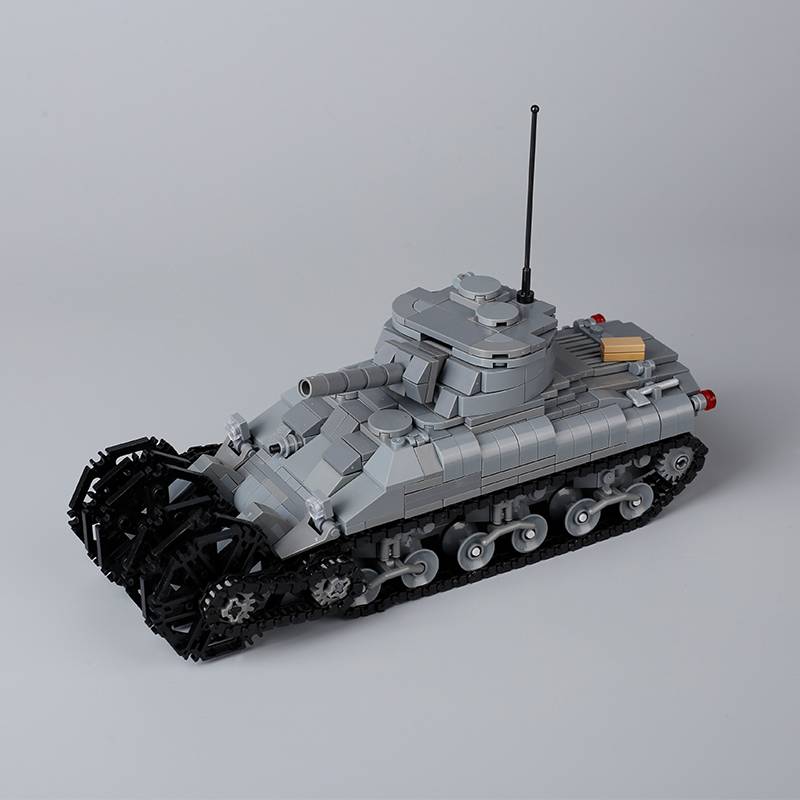 Военный США Франция Великобритания Бронированная машина MOC Конструктор Фигурка солдата Танк Орудийная тележка Пушка Медицинский грузовик Транспортная игрушка K33