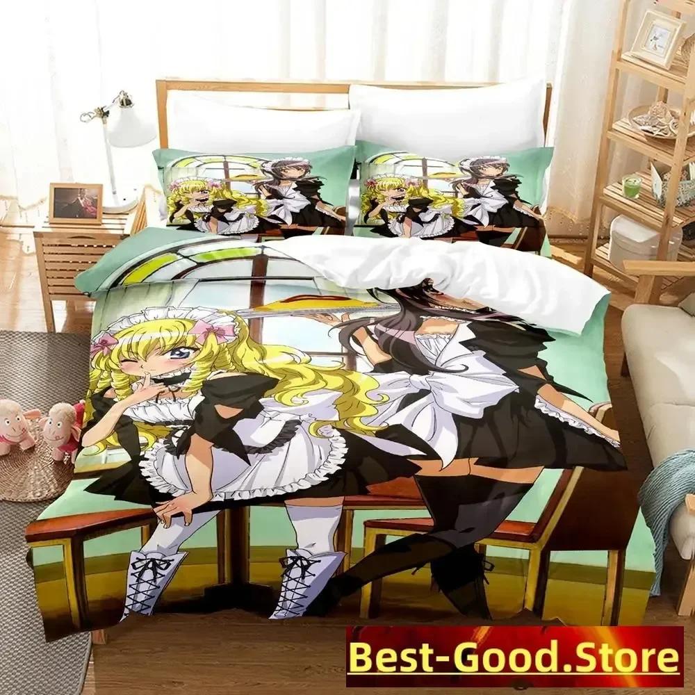Kaichou Wa Maid-sama Комплект постельного белья Односпальный Полуторный Двуспальный Евро Евро-макси Размер Постельного комплекта Взрослый Детская Спальня Комплекты пододеяльников Аниме Постель