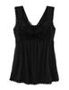 Night Breastfeeding Room Camisole with Luxia 8812 Black [Two Hatch] Non-wired Bra, Camisole, Wear, Cups, 70L,
