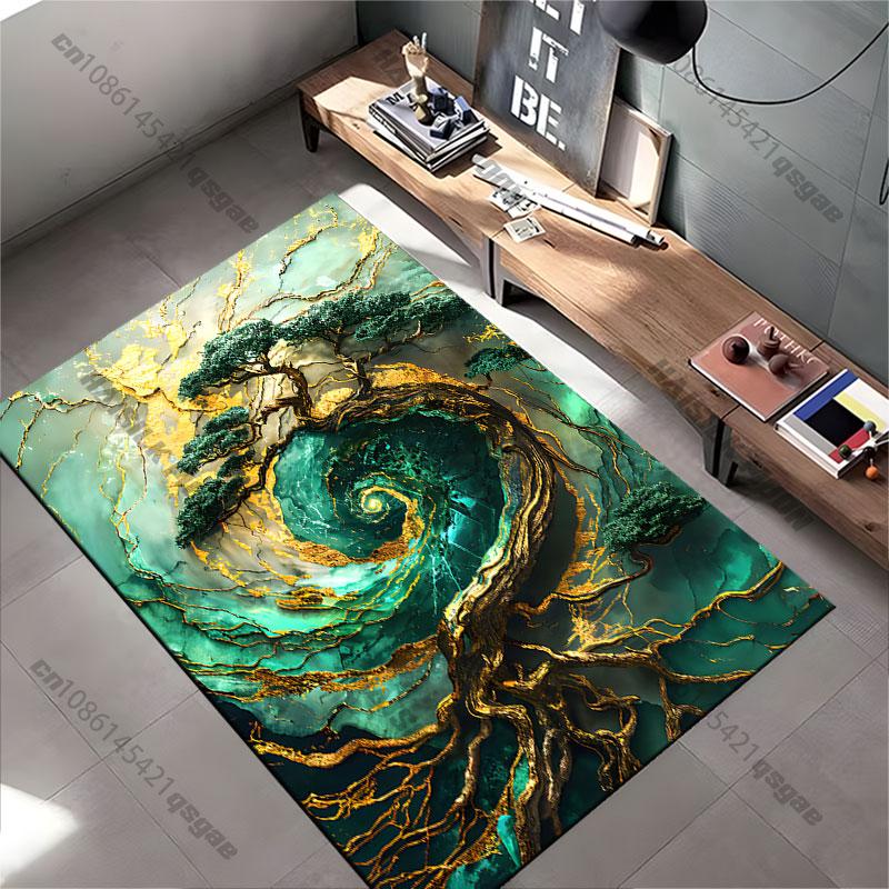 Nature growth vitality cosmic connection carpet Yoga living room room decor children's crawling mat doormat area rug