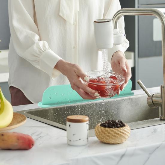 Брызговик для кухонной раковины Гибкий силиконовый барьер для воды с присосками Универсальная водоудерживающая доска для столешниц