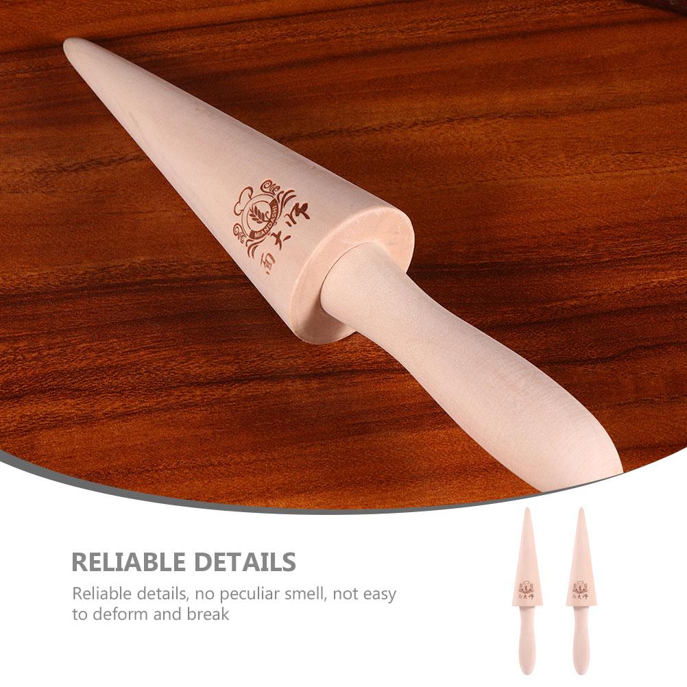 2 Pcs Cream Horn Forms Cone Mold Creami Waffle Cones Maker Home Wood Buttercream