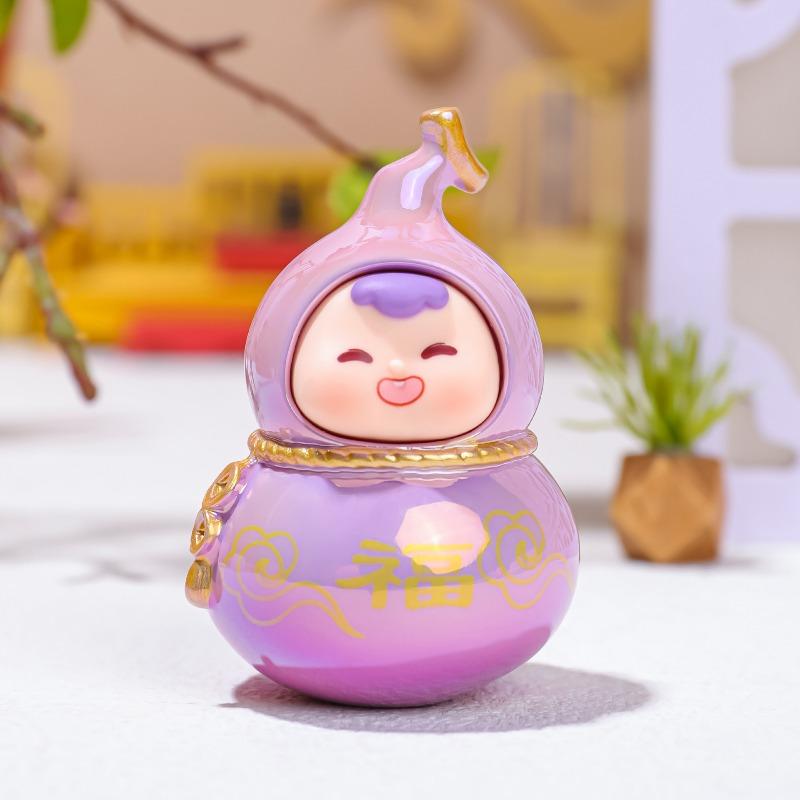 Милые маленькие фигурки тыквы-горлянки Фуси, подарки для украшения офисного стола, гальванизированные куклы, храмы