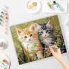 Рамка Кот Картина по номерам для взрослых Наборы для поделок Ручная роспись животных на холсте Картина Рисунок Раскраска по номерам Домашний декор 40x50 см