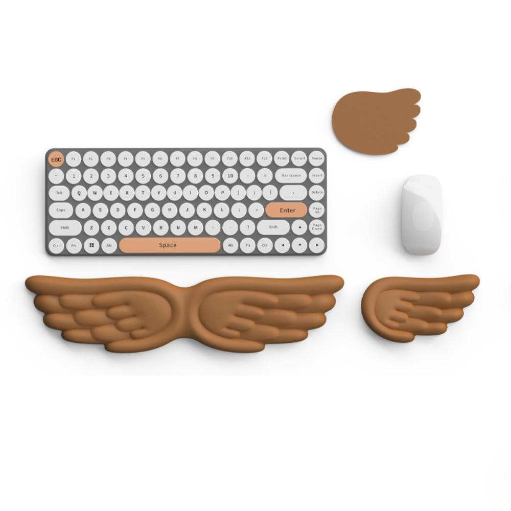 Angel Wing Mouse Pad Memory Foam Keyboard Palm Rest New Wrist Support  for Office and Gaming