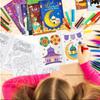 1-4Set Ramadan Coloring Book Gold Moon Fillers DIY Painting Drawing Book for Children Graffiti Book for Party Supplies and Gifts