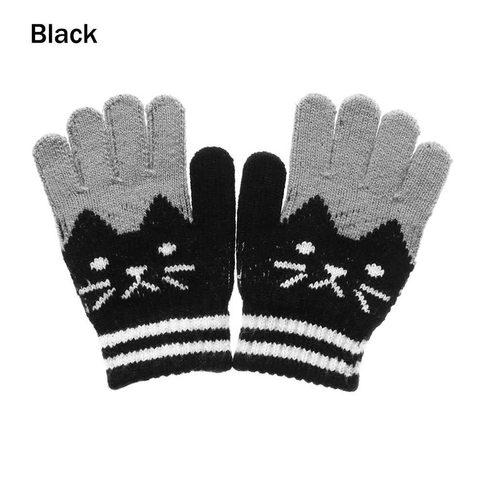 4-10Y Winter Warm Thick Cute Baby Gloves Magic Mittens Imitation Cashmere Kids Baby Gloves