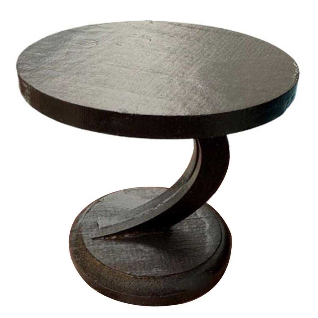 Элегантный миниатюрный кукольный домик круглый торцевой чайный столик масштаб 1/12 для реалистичного отображения гостиной или столовой