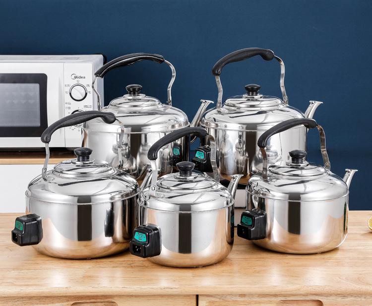 Электрический чайник из нержавеющей стали большой емкости - Быстрое кипячение для коммерческого и домашнего использования