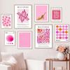 Pink Matisse Bauhaus Flower Market Picasso Gallery Wall Art Canvas Painting Prints Wall PicturesPosters For Living Room Decor