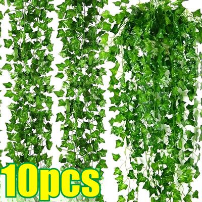 Искусственный зеленый лист плюща ротанга лианы листья подвесная гирлянда из лозы своими руками искусственные растения сад свадьба вечеринка украшение дома листья