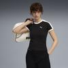 Puma T7 Дышащая модная универсальная футболка с коротким рукавом и круглым вырезом Женские топы 635876-01
