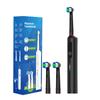 Sonic qayta zaryadlanuvchi elektr tish cho'tkasi 3 rejimli yuqori USB tozalovchi tish cho'tkasi qutisi bilan kattalar uchun 2 ta almashtiriladigan boshcha