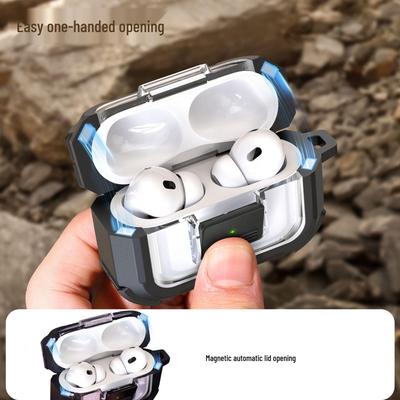 Защитный чехол для AirPods Pro 3 и 2 - Чехол-раскладушка для Bluetooth-наушников Apple, Защита от падений, Совместимость с 4-м поколением