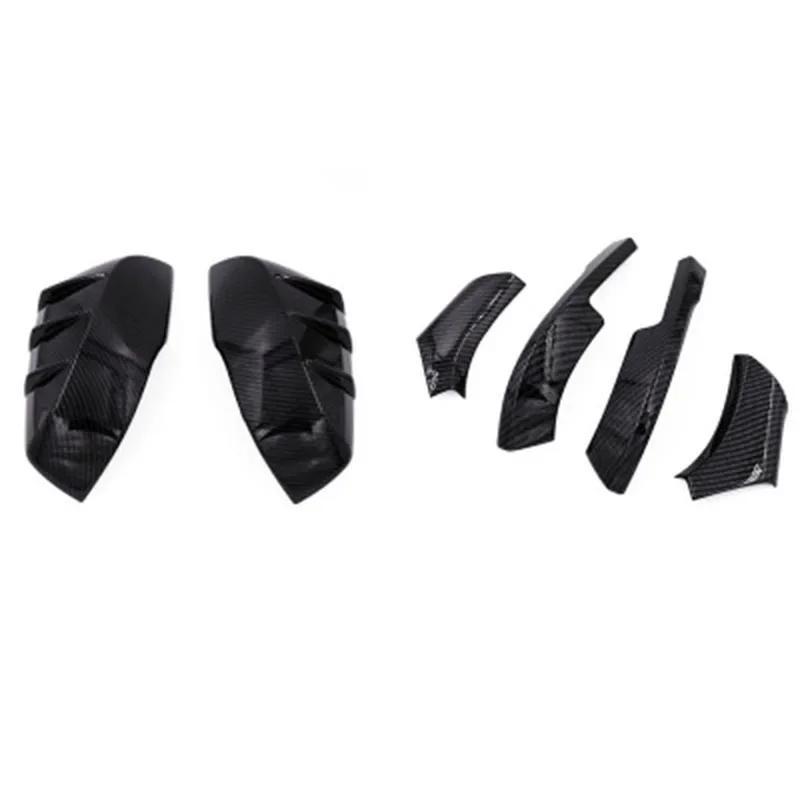 Накладка на зеркало заднего вида, защитная накладка, подходит для Toyota RAV4 2019 2020, аксессуары для стайлинга автомобилей, наклейки на молдинги зеркал заднего вида