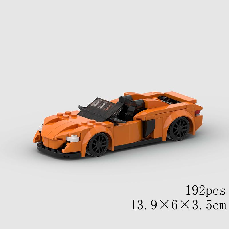 MOC Скорость Спорт Супер Гоночный Автомобиль Модель Строительные Блоки DIY Кирпичи Город Технический Ралли Отличный Гоночный Автомобиль Рождественский Подарок Игрушка