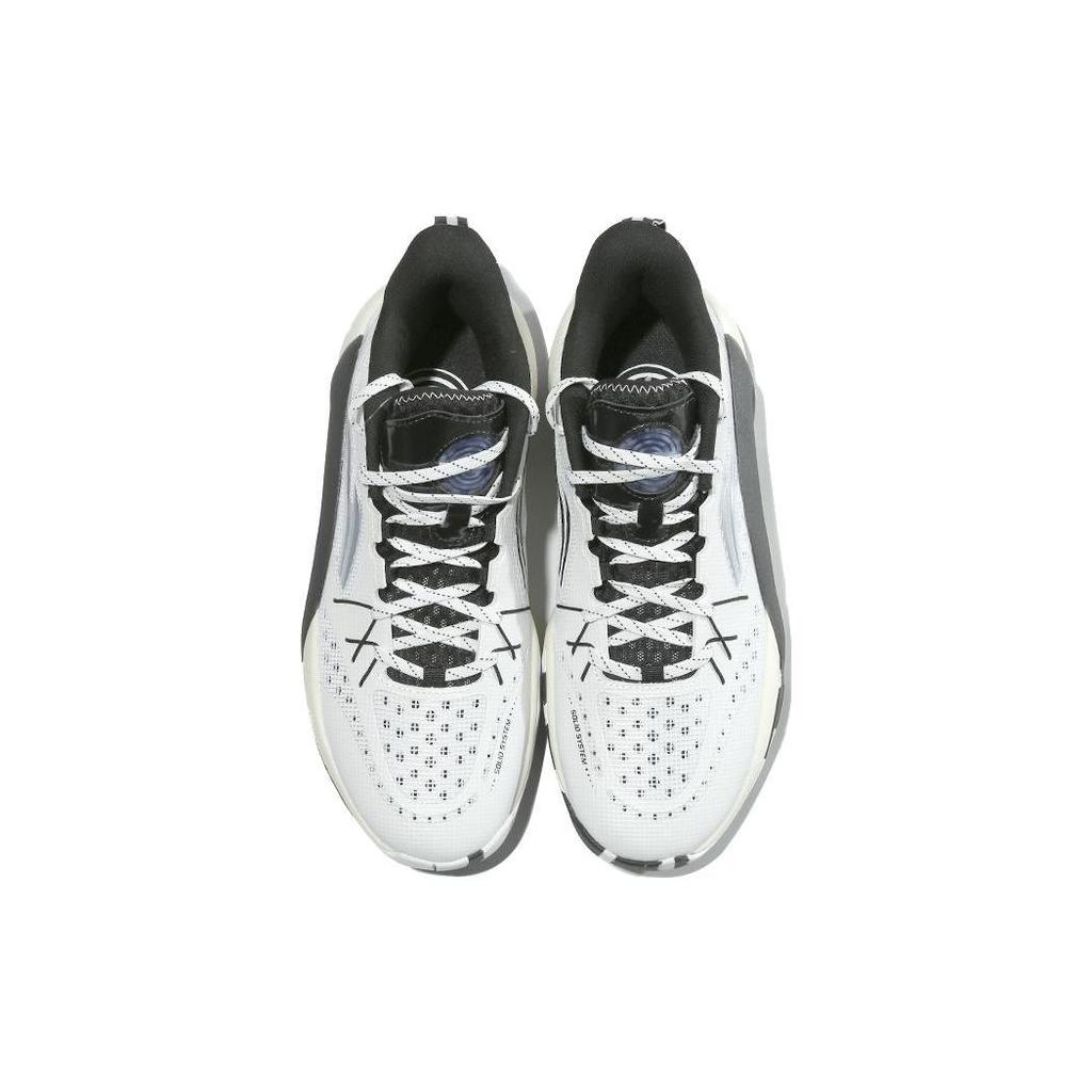 Баскетбольные кроссовки Li Ning с амортизацией, износостойкие, средняя высота, мужские, черные ABPS047-1