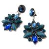 Les Trésors De Lily [P3567] — Серебристо-синие дизайнерские клипсы «Sissi».