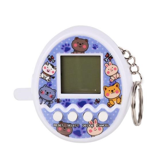 Игрушка для игровой консоли Электронные домашние животные Игровые игрушки с мультяшным принтом Портативные игрушки на батарейках Виртуальные цифровые пиксельные животные Игрушки для детей Детский брелок-игрушка