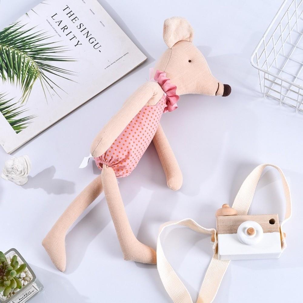 Cotton Fabric Little Mouse Rat Toy With Clown Clothes Pacification Doll Stuffed Animal Toy Gift