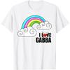 Я люблю рубашки Gabba _ Ретро Смешная Саркастическая футболка с музыкой Gabba