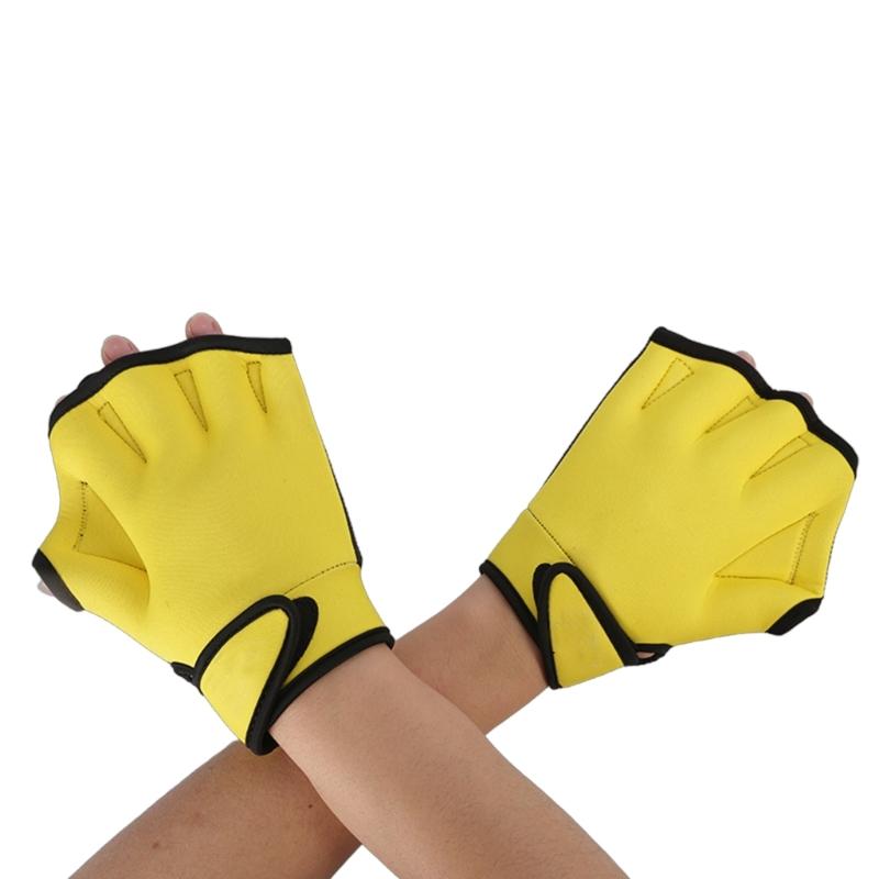 Swimming Gloves Webbed Finger Aquatic Gloves, Webbed Swim Gloves Aquatic Gloves