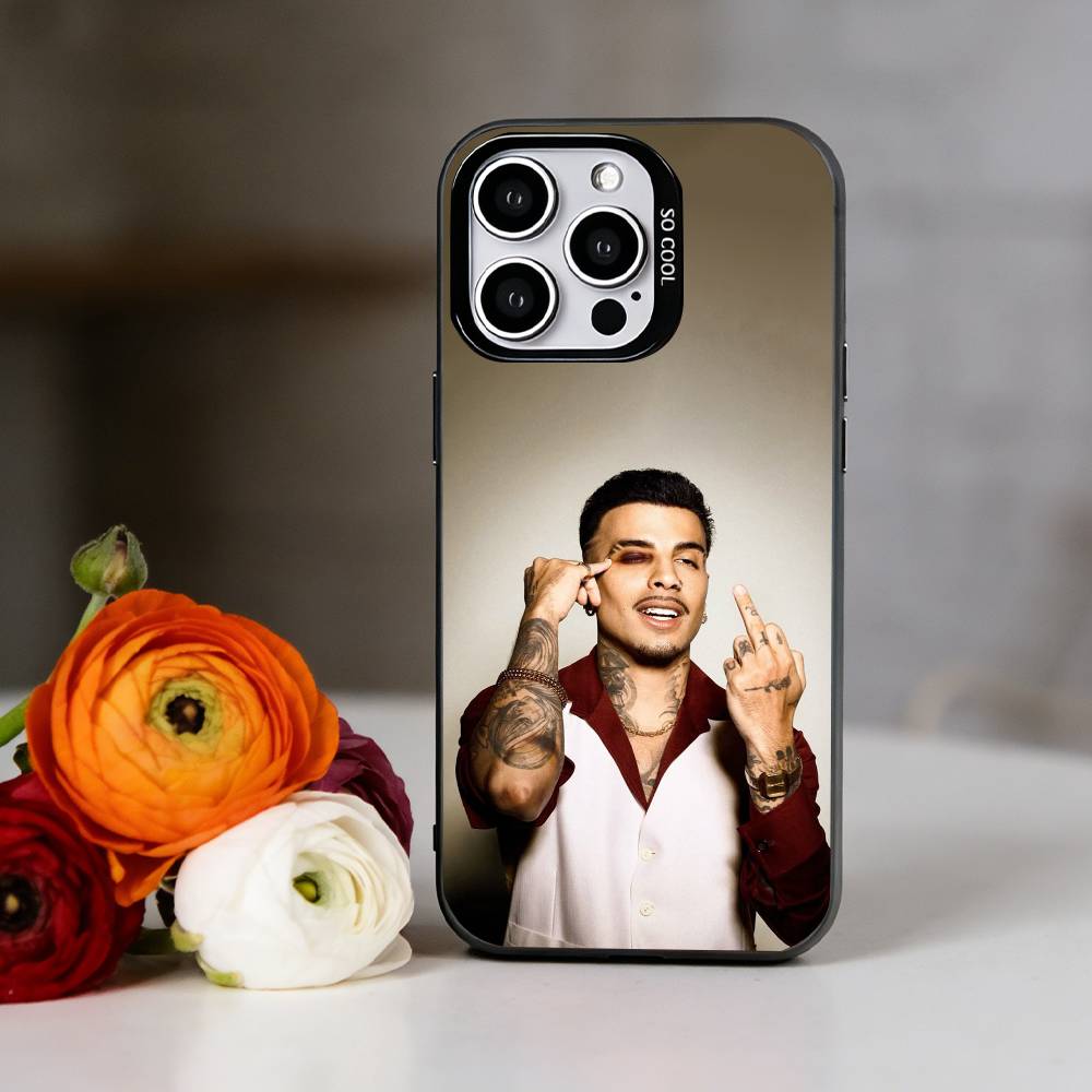 Singer R-Rauw Alejandro Phone Case For iPhone 17,16,15,14,13,12,11 Plus,Pro Max,XS,Colorful Silver Black Cover