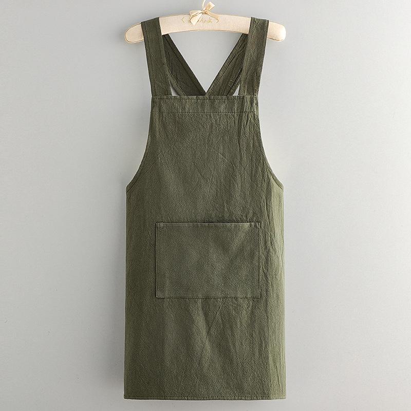 Breathable Cotton Apron: Wrinkle-Resistant & Custom Logo, Anti-Fouling Cooking Wear